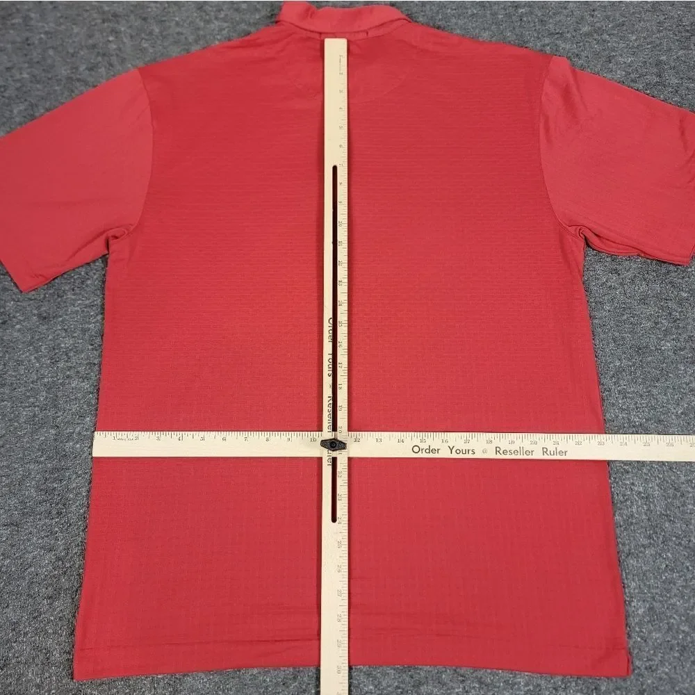 Nike Tiger Woods Collection Polo Shirt Men L Red 2012 Legacy Era Golf